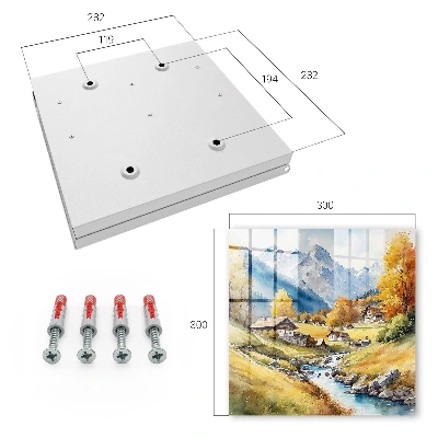 Mountain peace Wall mounted key box