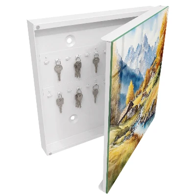 Mountain peace Wall mounted key box