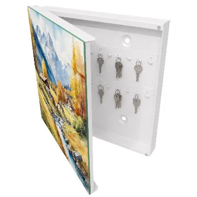 Mountain peace Wall mounted key box