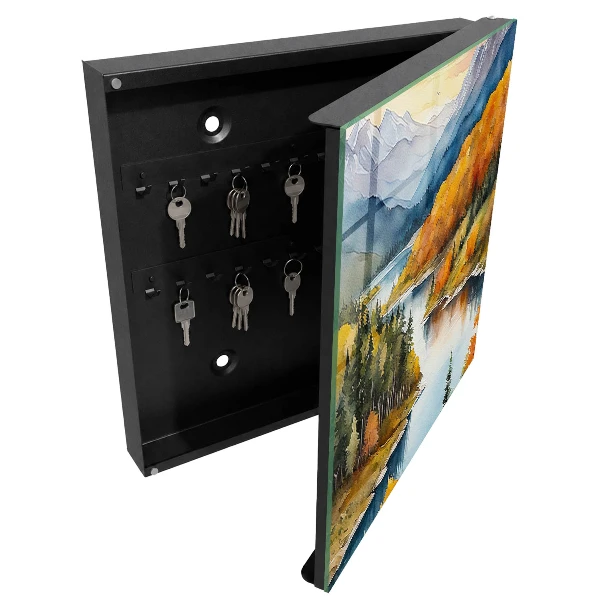 Mountain autumn Wall mounted key box