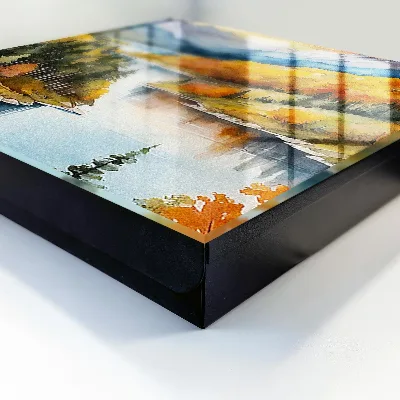 Mountain autumn Wall mounted key box