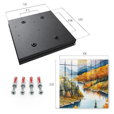 Mountain autumn Wall mounted key box