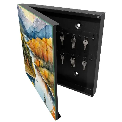Mountain autumn Wall mounted key box