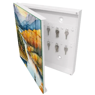 Mountain autumn Wall mounted key box