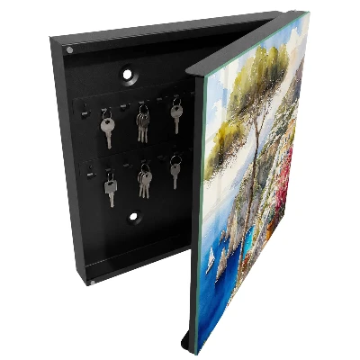 Mediterranean landscape Wall mounted key box