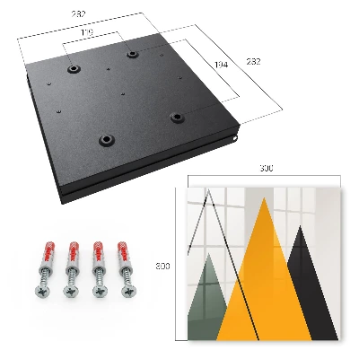 Modern composition Wall mounted key box