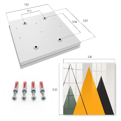 Modern composition Wall mounted key box