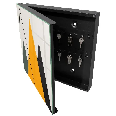 Modern composition Wall mounted key box