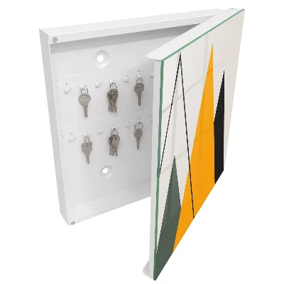 Wall-mounted key box modern composition