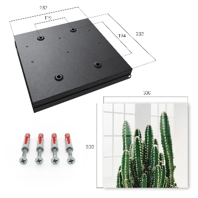 Green cacti wall mounted key box green cacti design