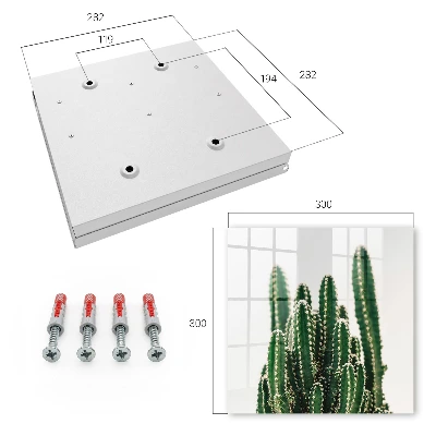 Green cacti Wall mounted key box