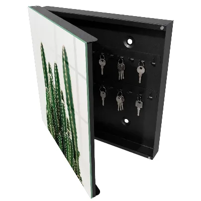 Green cacti Wall mounted key box