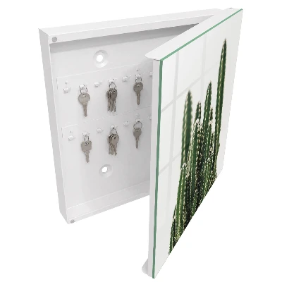 Green cacti Wall mounted key box