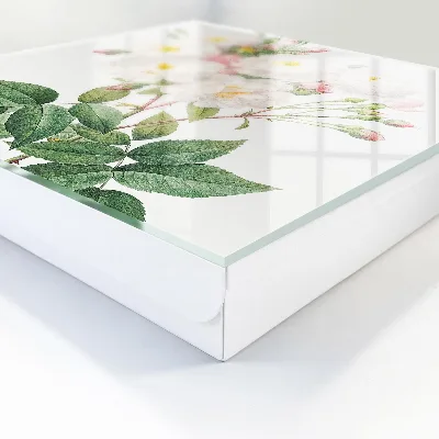 Key cabinet with floral charm