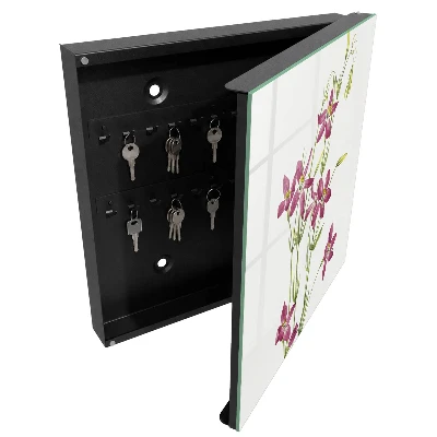 Pink flowers Key cabinet
