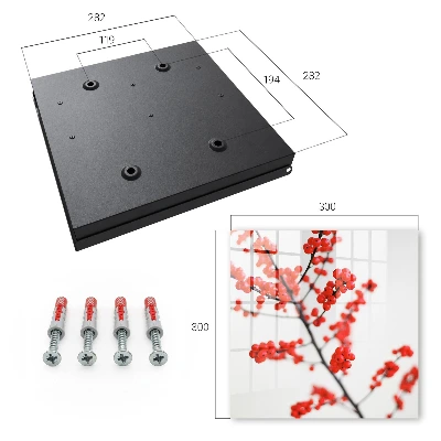 Red berries Wall mounted key box