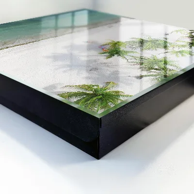Tropical beach Key box for wall