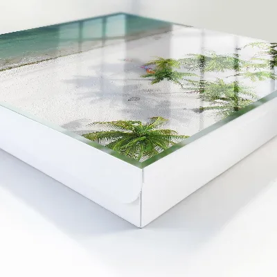 Tropical beach Key box for wall
