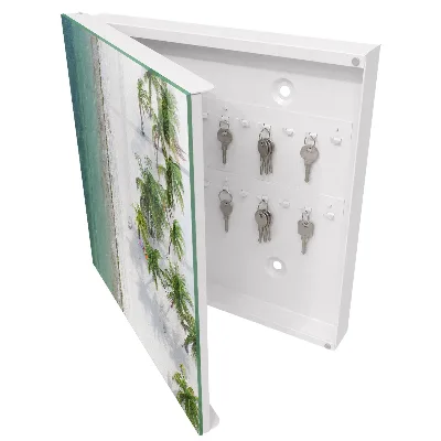 Tropical beach Key box for wall