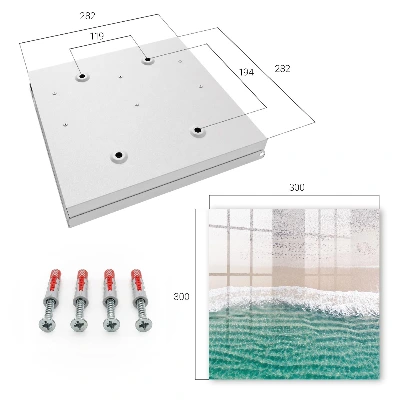 Wall-mounted key storage box summer beach design