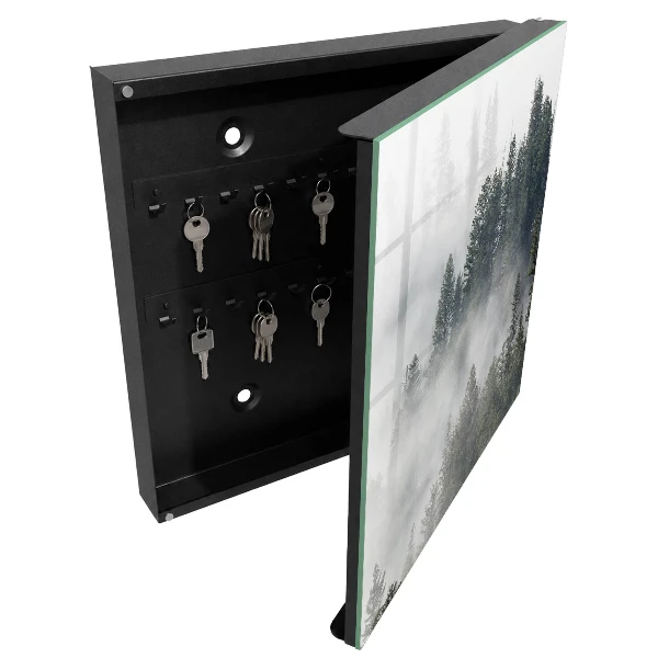 Misty forest Key box for wall