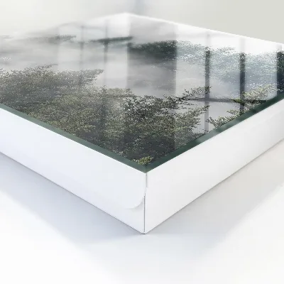 Wall-mounted key box misty forest design