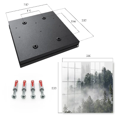 Misty forest Key box for wall