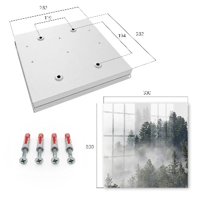 Misty forest Key box for wall