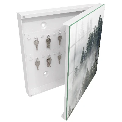 Misty forest Key box for wall