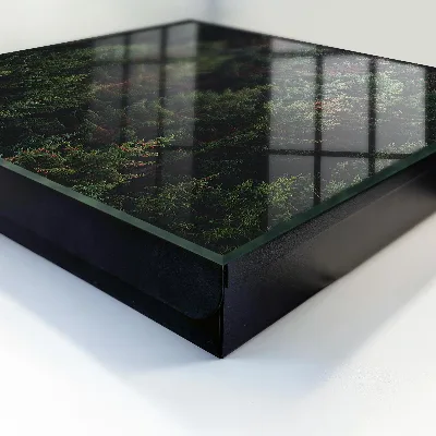 Wall-mounted key box green forest finish