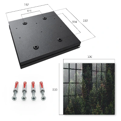 Green forest Key box for wall