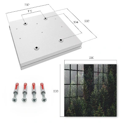 Green forest Key box for wall