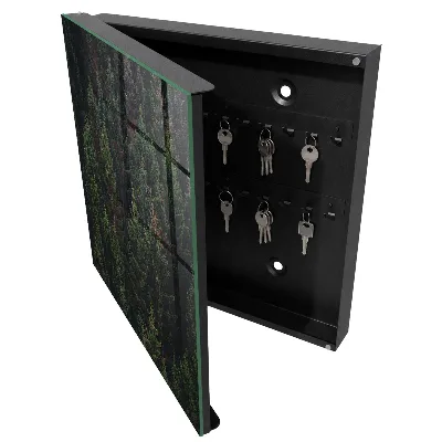 Green forest Key box for wall