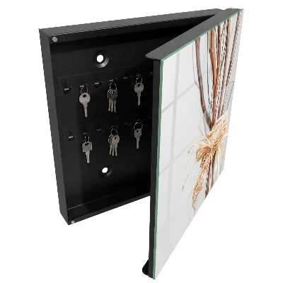 Branches in a vase Wall mounted key box