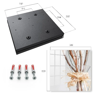 Branches in a vase Wall mounted key box