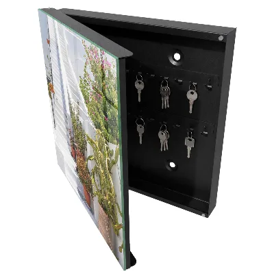 Stairs with plants Key cabinet