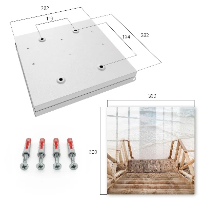 Beach peace Key box for wall