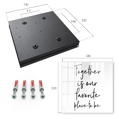 Together is our favorite place to be Key box for wall