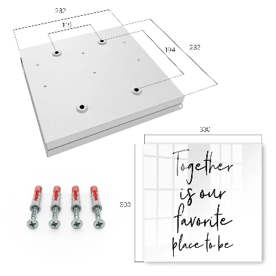 Together is our favorite place to be Key box for wall
