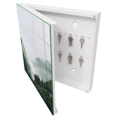 Rainbow mountains Wall mounted key box
