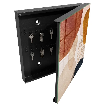 Abstract splotches Key box for wall