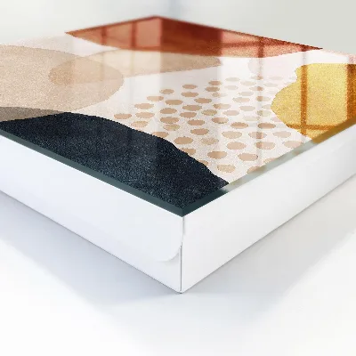 Wall-mounted key box abstract splotches design