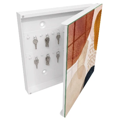 Abstract splotches Key box for wall