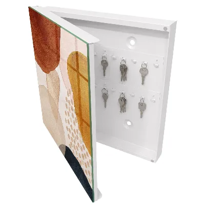 Abstract splotches Key box for wall