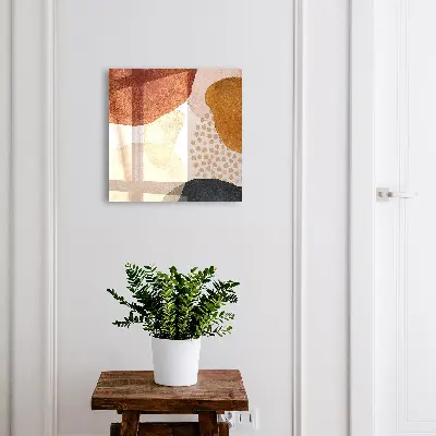 Abstract splotches Key box for wall