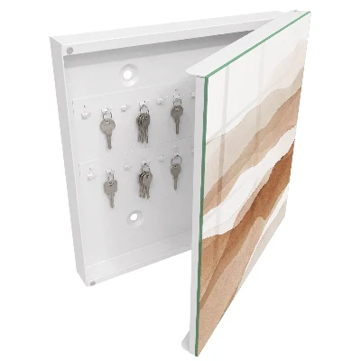 Pastel waves Wall mounted key box