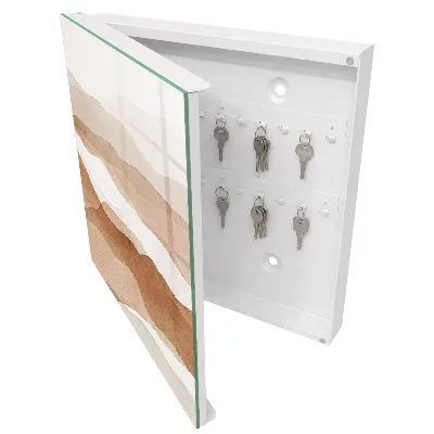 Pastel waves Wall mounted key box