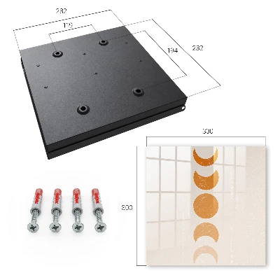Moon phases key box wall mounted storage organizer