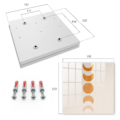 Moon phases Key box for wall