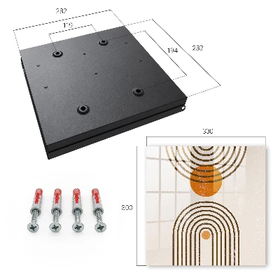 Retro geometry Wall mounted key box